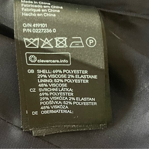 Navy (à pois) Cropped Tuxedo Jacket  w.Micro-Puff-Sleeves - Picture 5 of 6